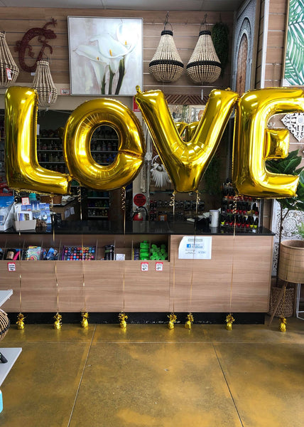 'LOVE' or 'BABY' Jumbo Foil Letter Set
