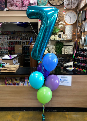 Jumbo Foil Number and 5 Latex Bouquet