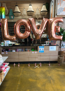 'LOVE' or 'BABY' Jumbo Foil Letter Set